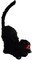 The Costume Center 14" Black and Red Halloween Animated Cat with Lighted Eyes